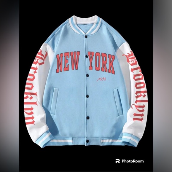 varsity jacket size xl mens New York coat new bomber - Picture 3 of 3